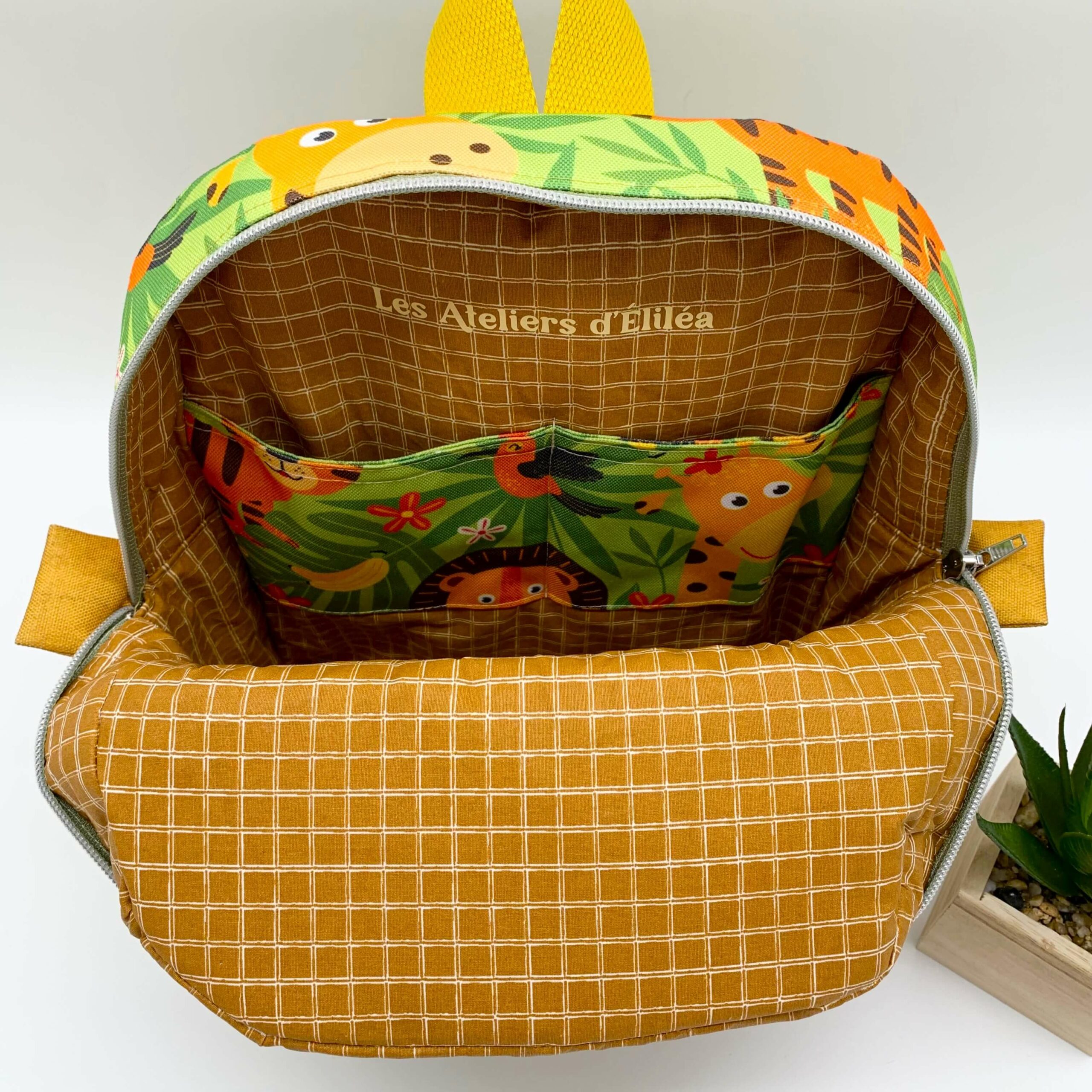 Sac à dos isotherme enfant curry doublure