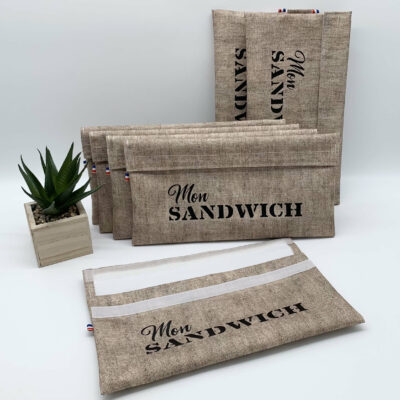 pochette à sandwich réutilisable ensemble bis