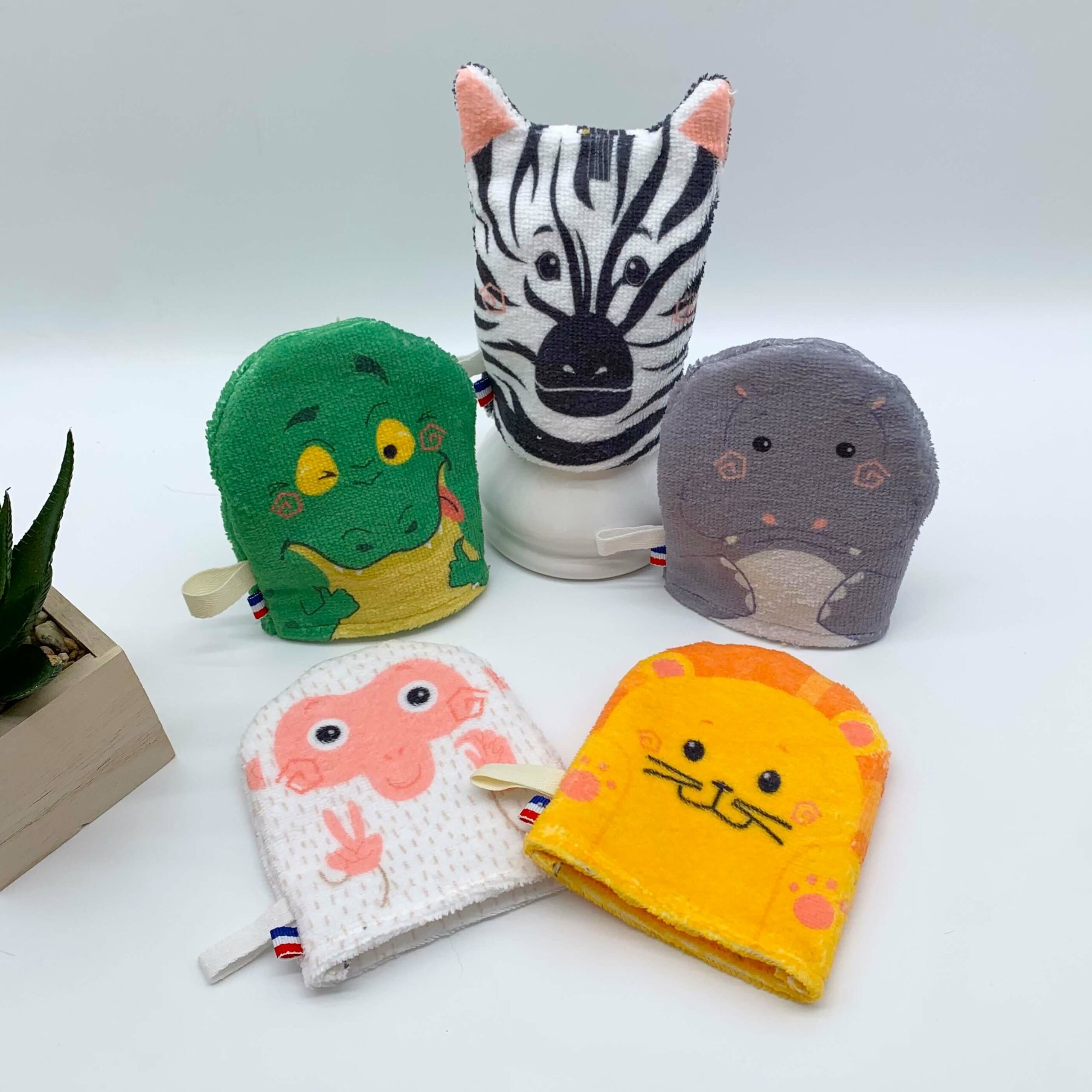 Gant de toilette enfant Savane