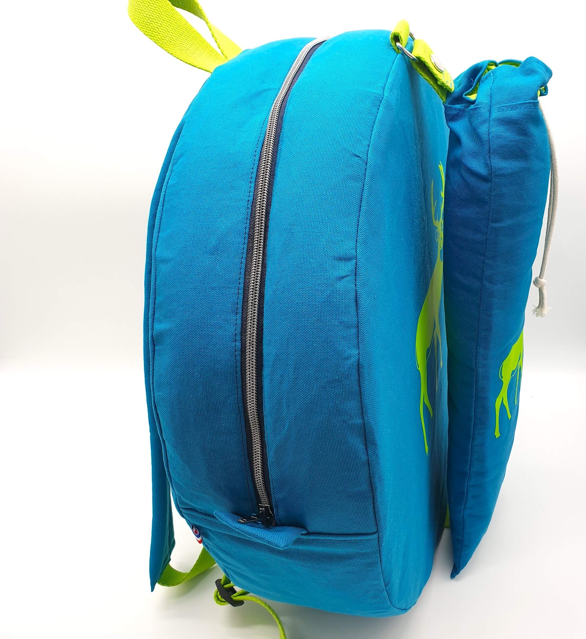 Sac à dos pour tambour chamanique 42cm anis contour