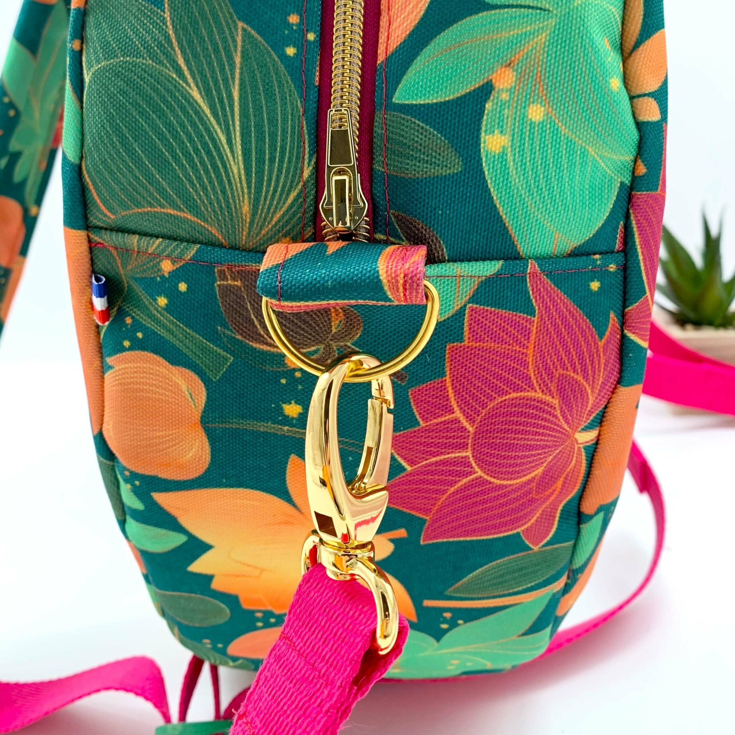Sac à dos pour tambour chamanique 46cm lotus contour