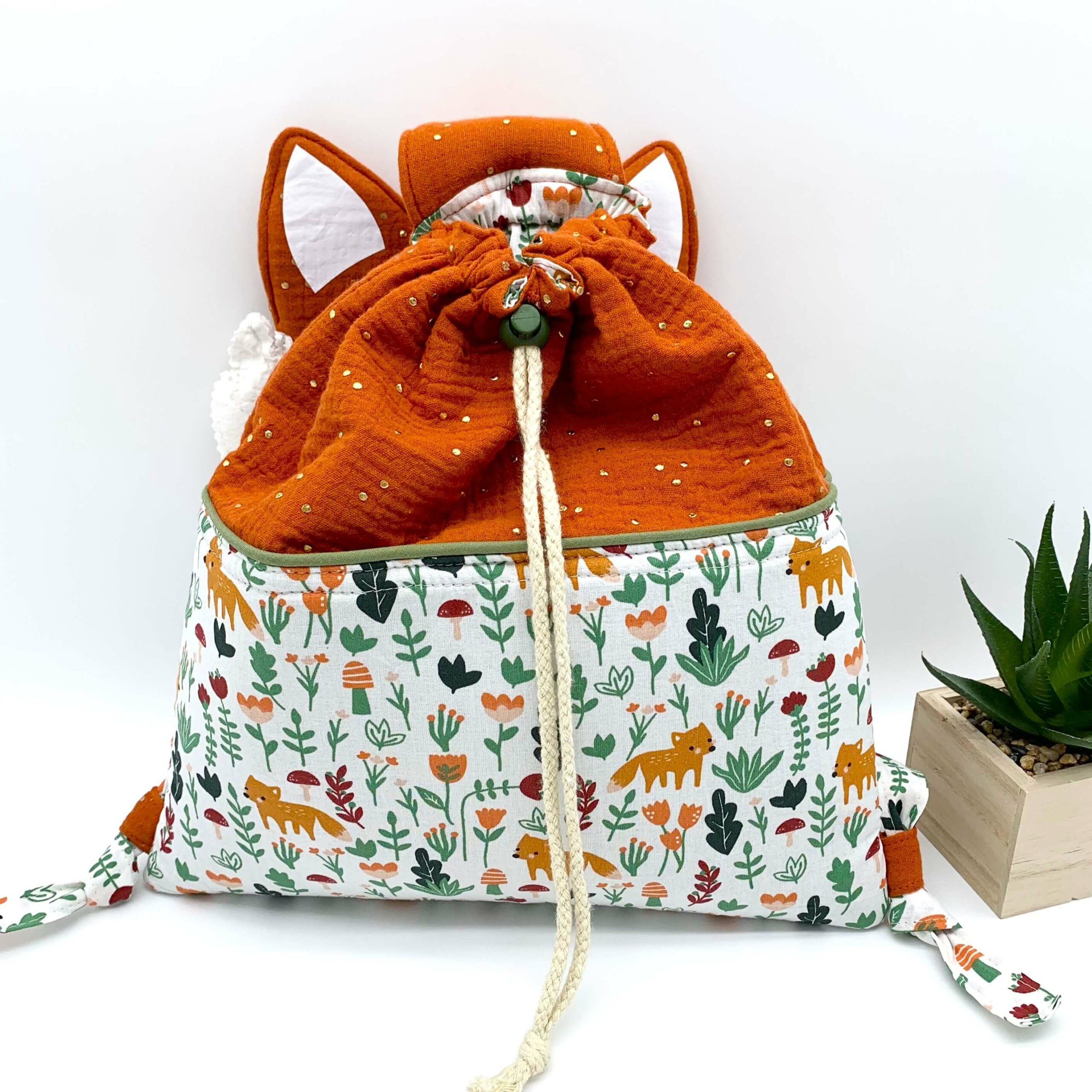 Sac à dos renard sur-mesure fermé