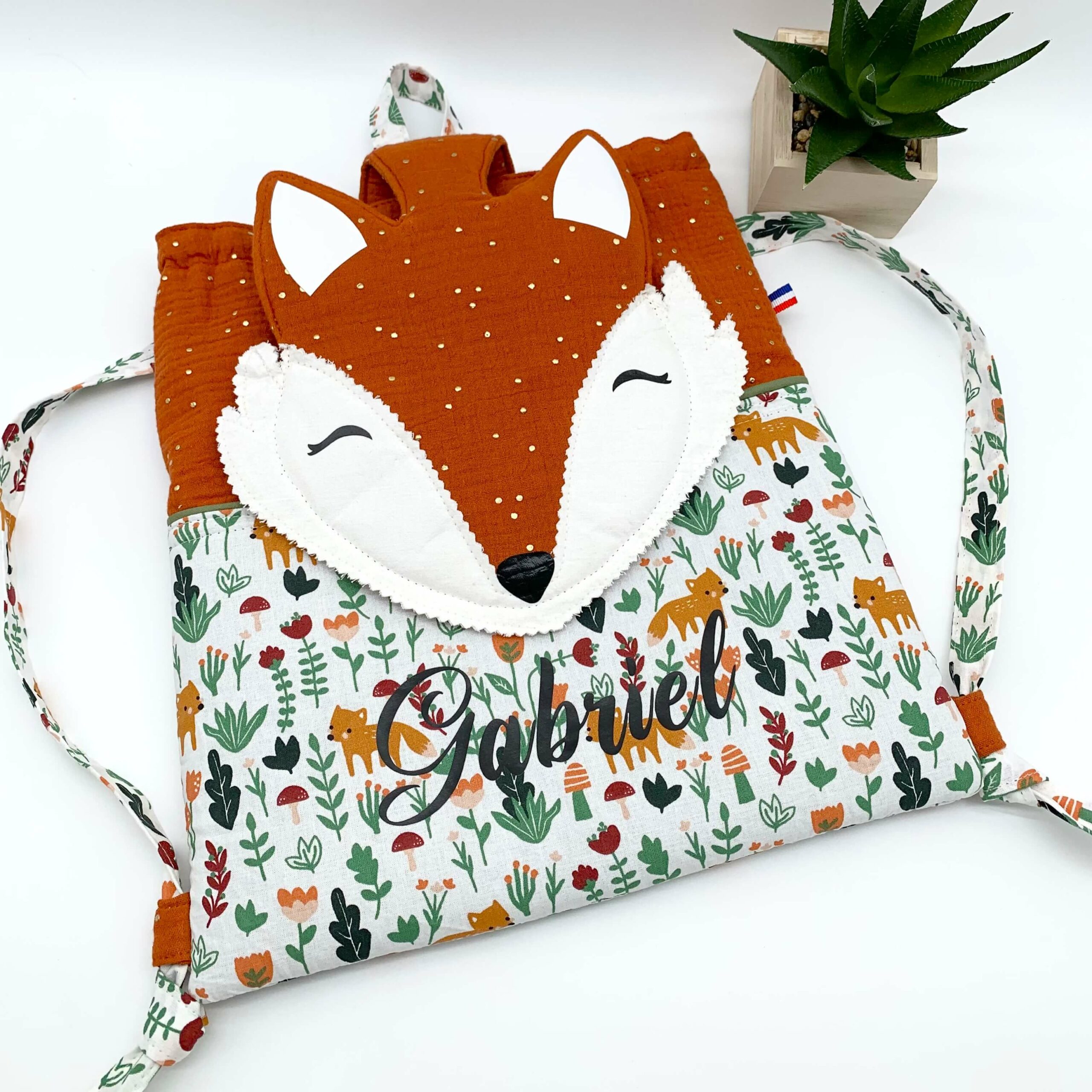 Sac à dos renard sur-mesure personnalisé
