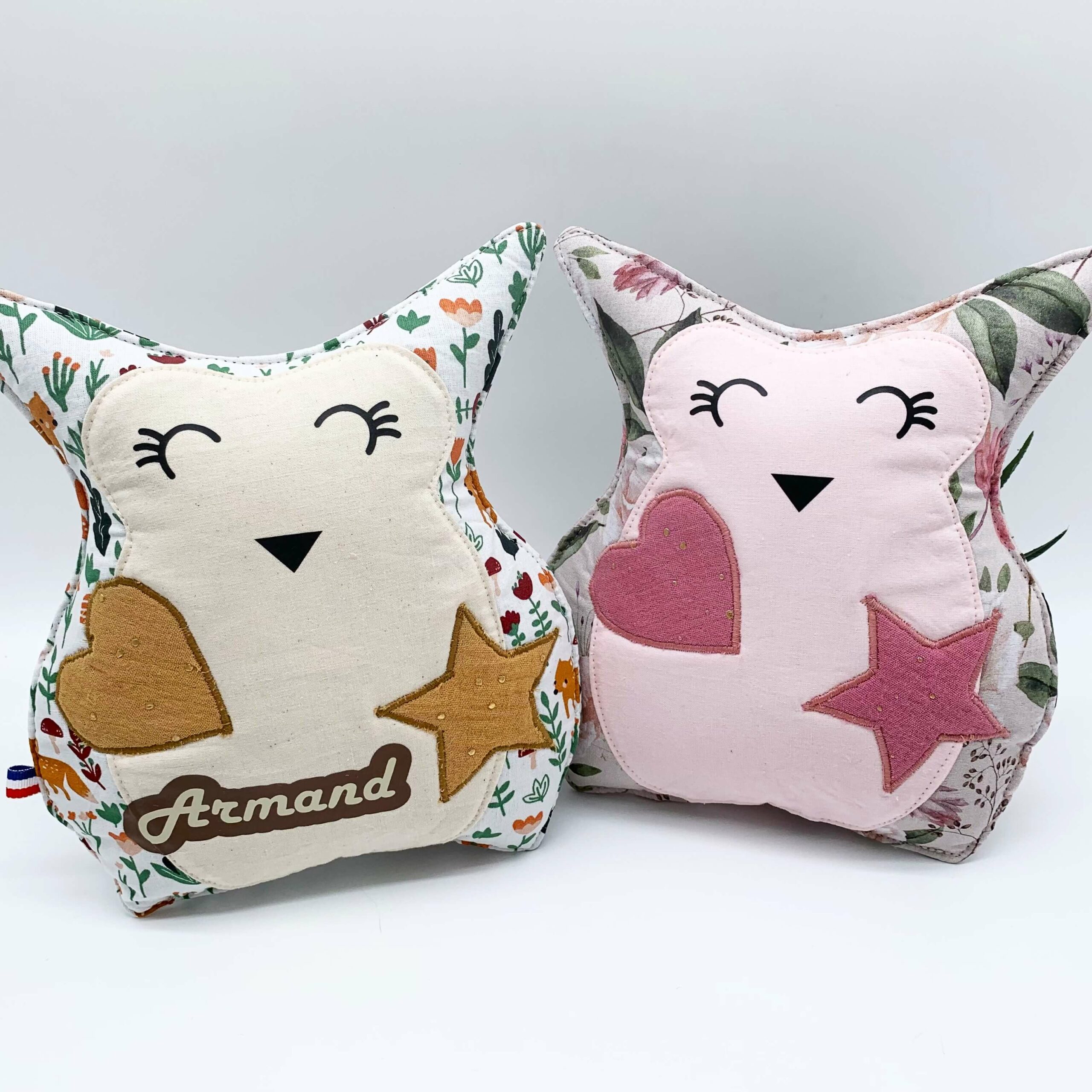 Doudou hibou ensemble