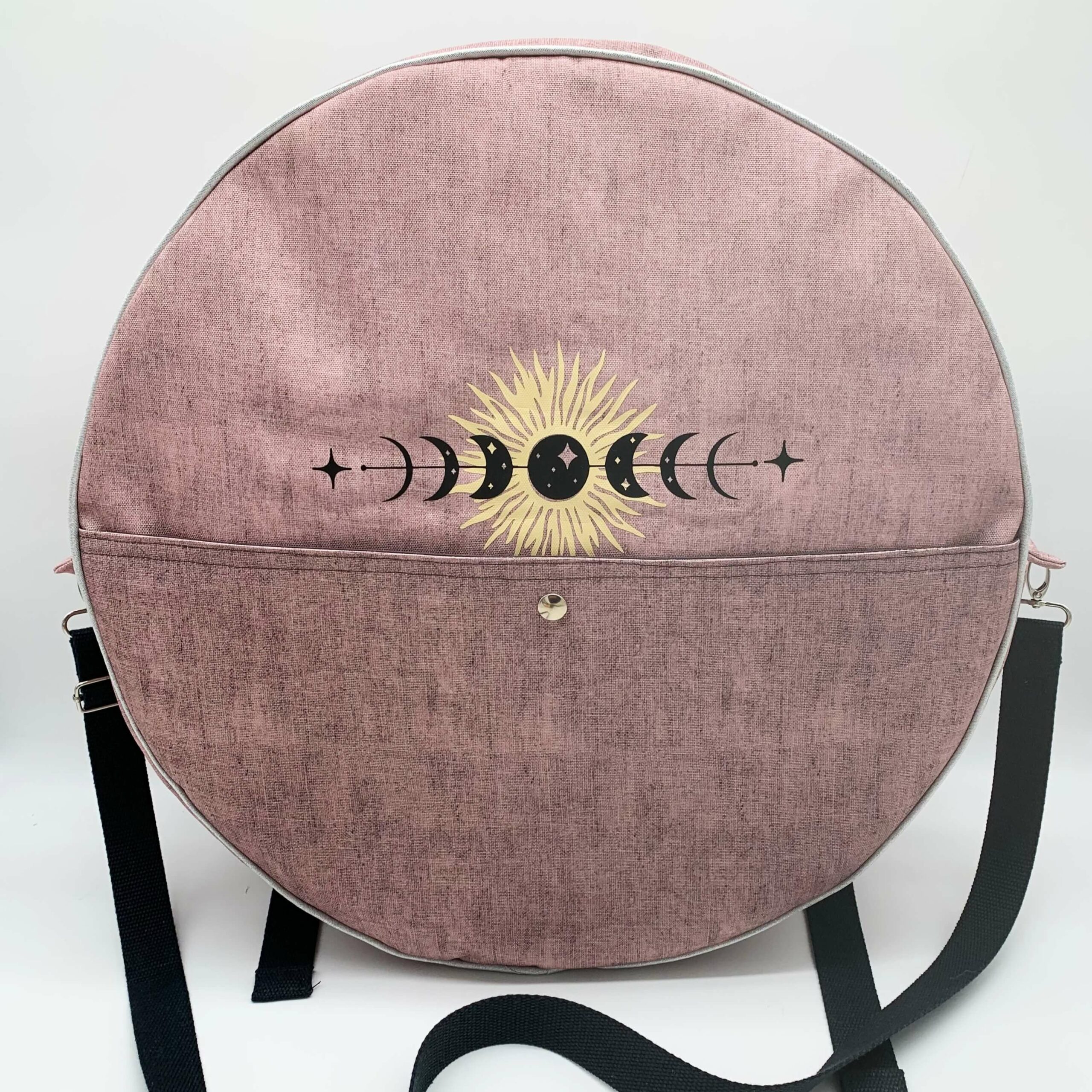 Sac à dos pour tambour chamanique 45 cm Astres face