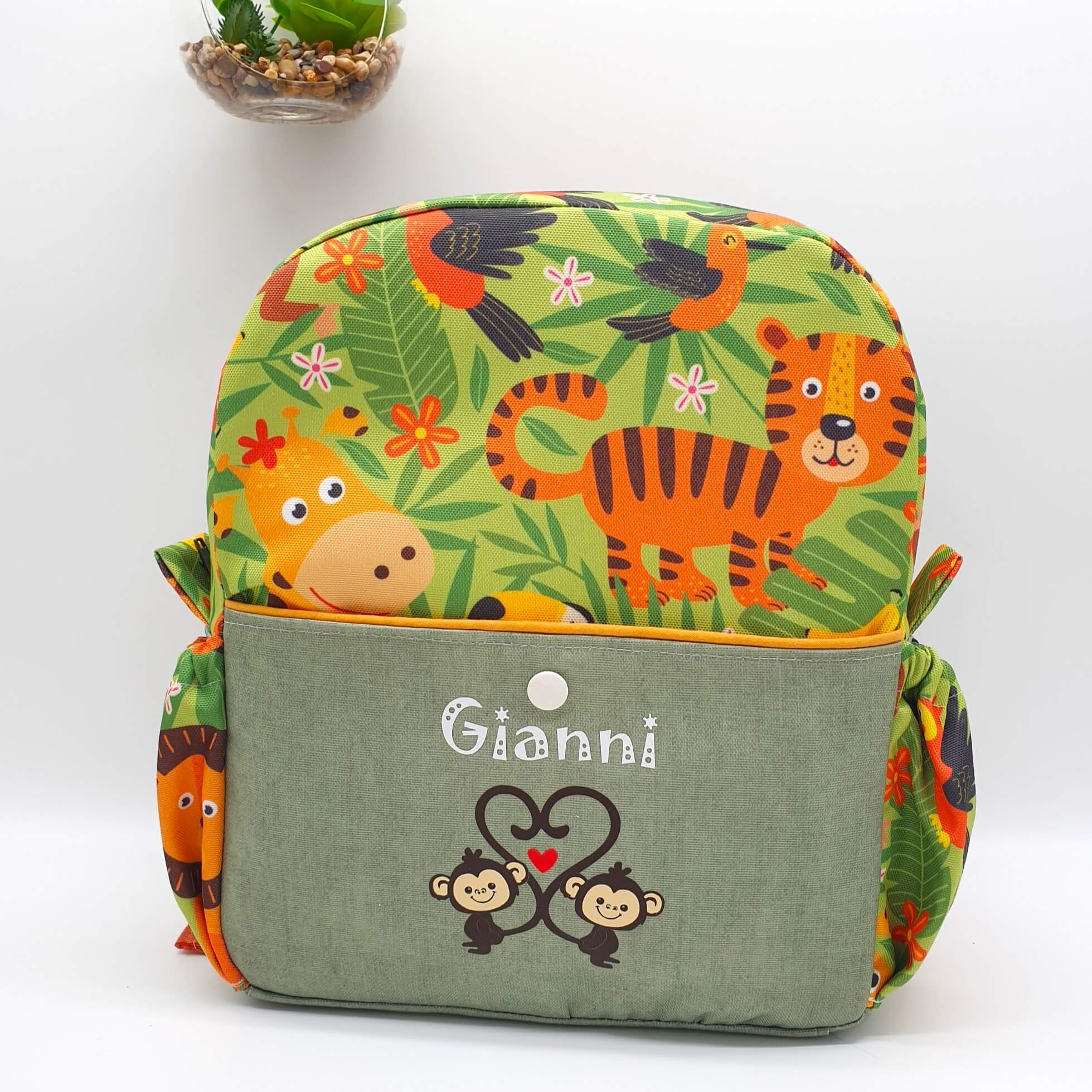 Sac à dos isotherme enfant Jungle face