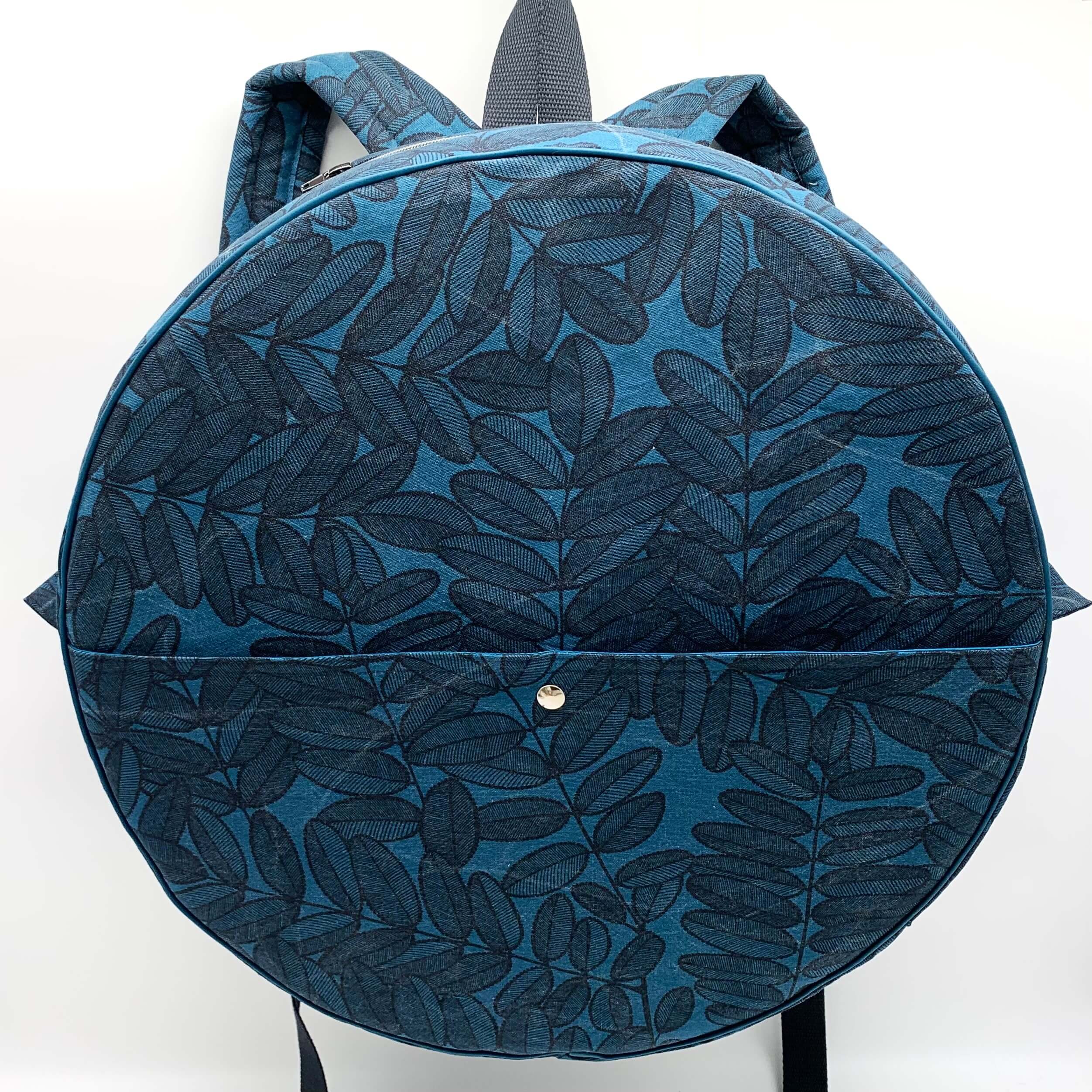 Sac à dos pour tambour chamanique bleu