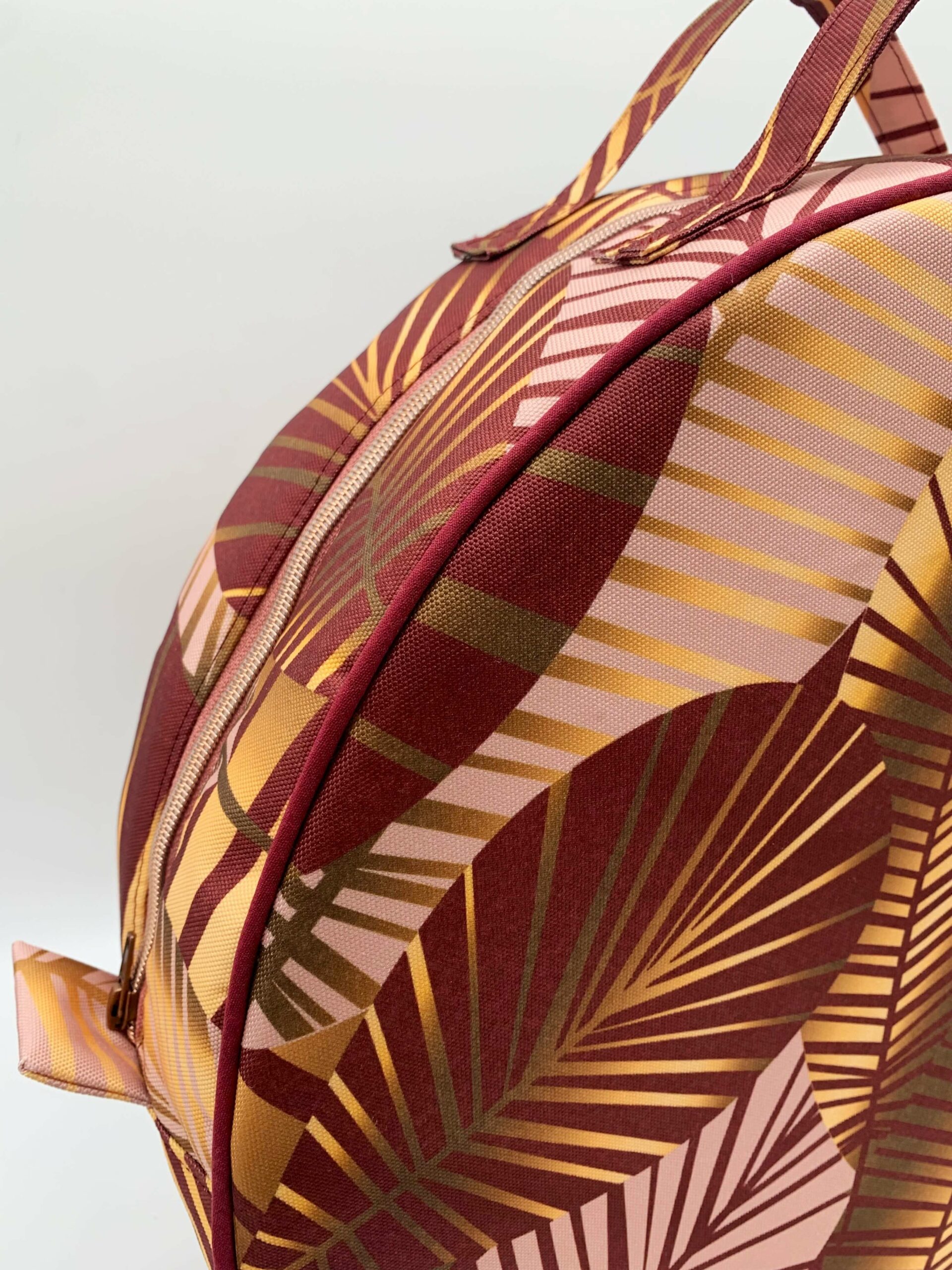 Sac à dos pour tambour chamanique avec poignée passepoil