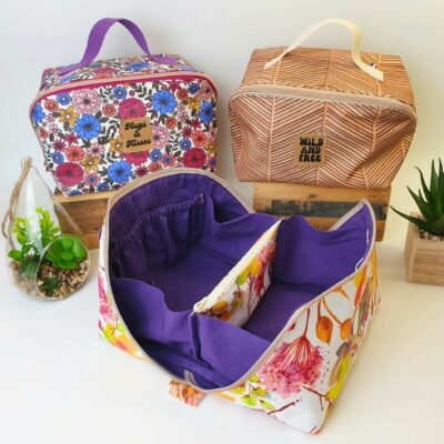 Trousse cosmétique grande ouverture