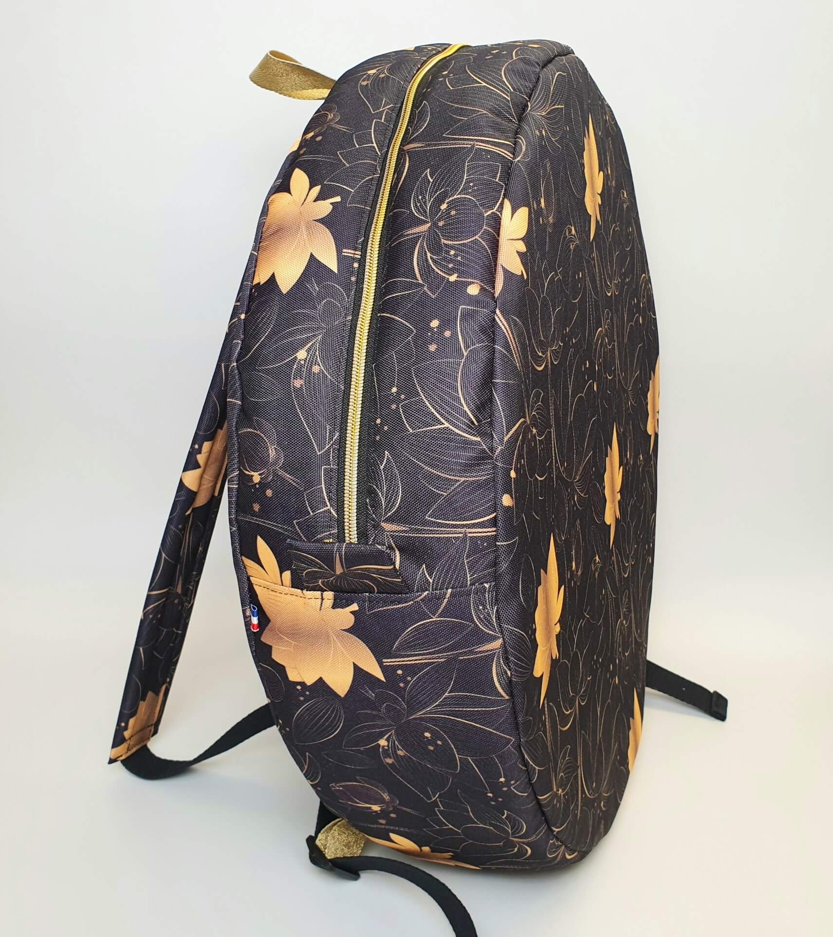 Sac à dos pour tambour chamanique 45 cm lotus noir