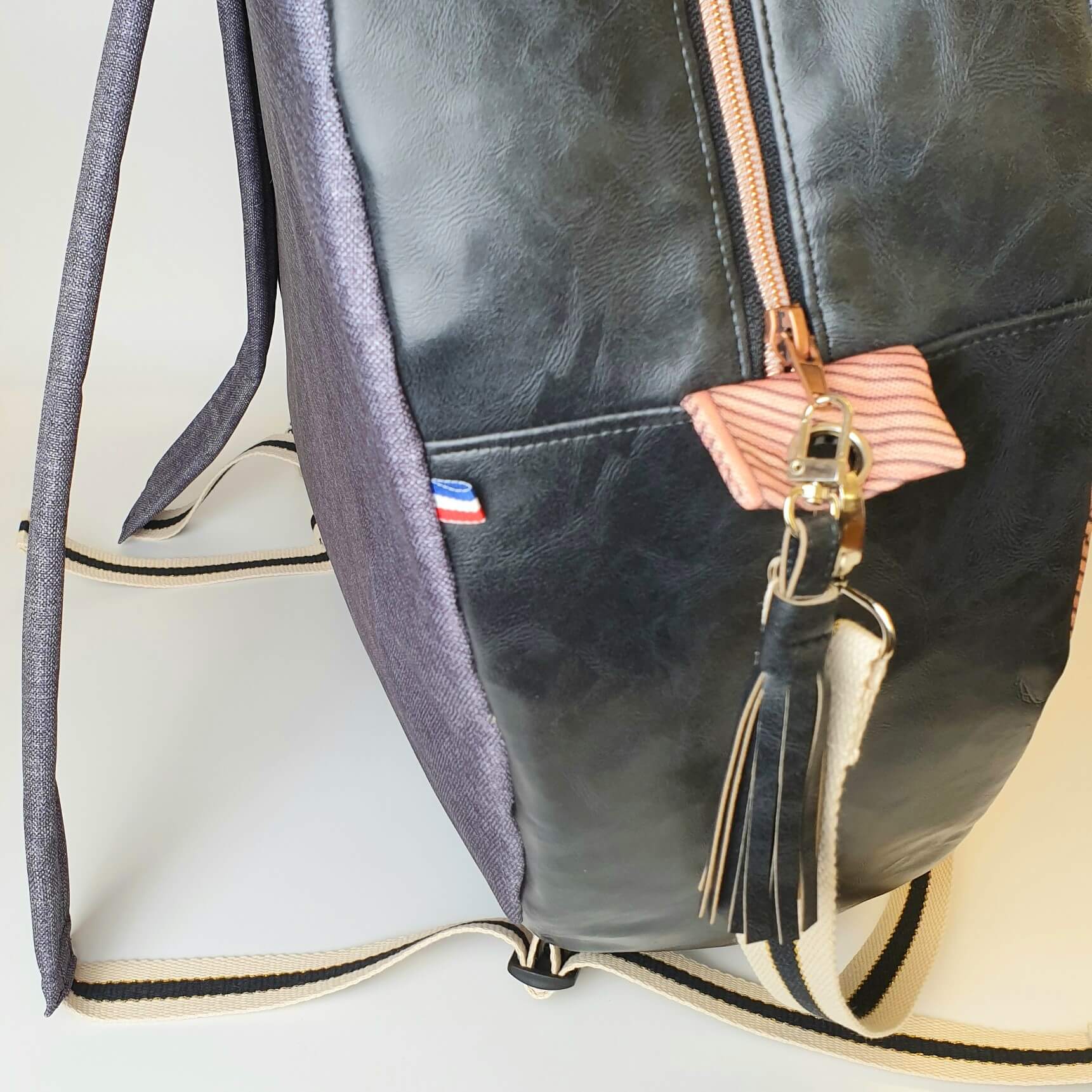 Sac à dos pour tambour chamanique 60cm Pompon à franges