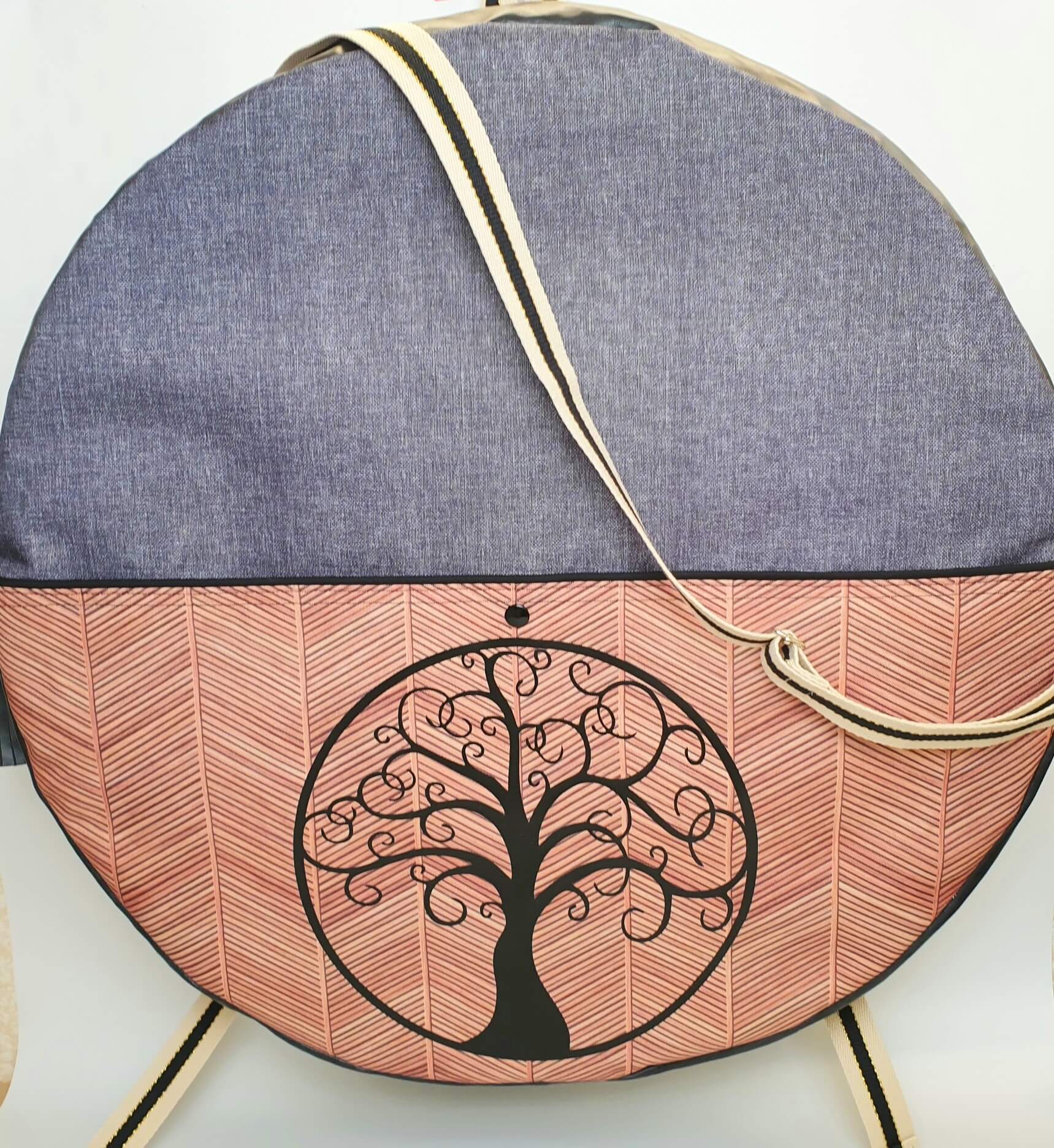 Sac à dos pour tambour chamanique 60cm transfert arbre de vie