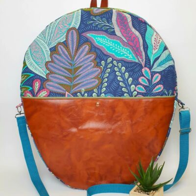 Sac pour tambour chamanique ovale Palmeraie bandoulière