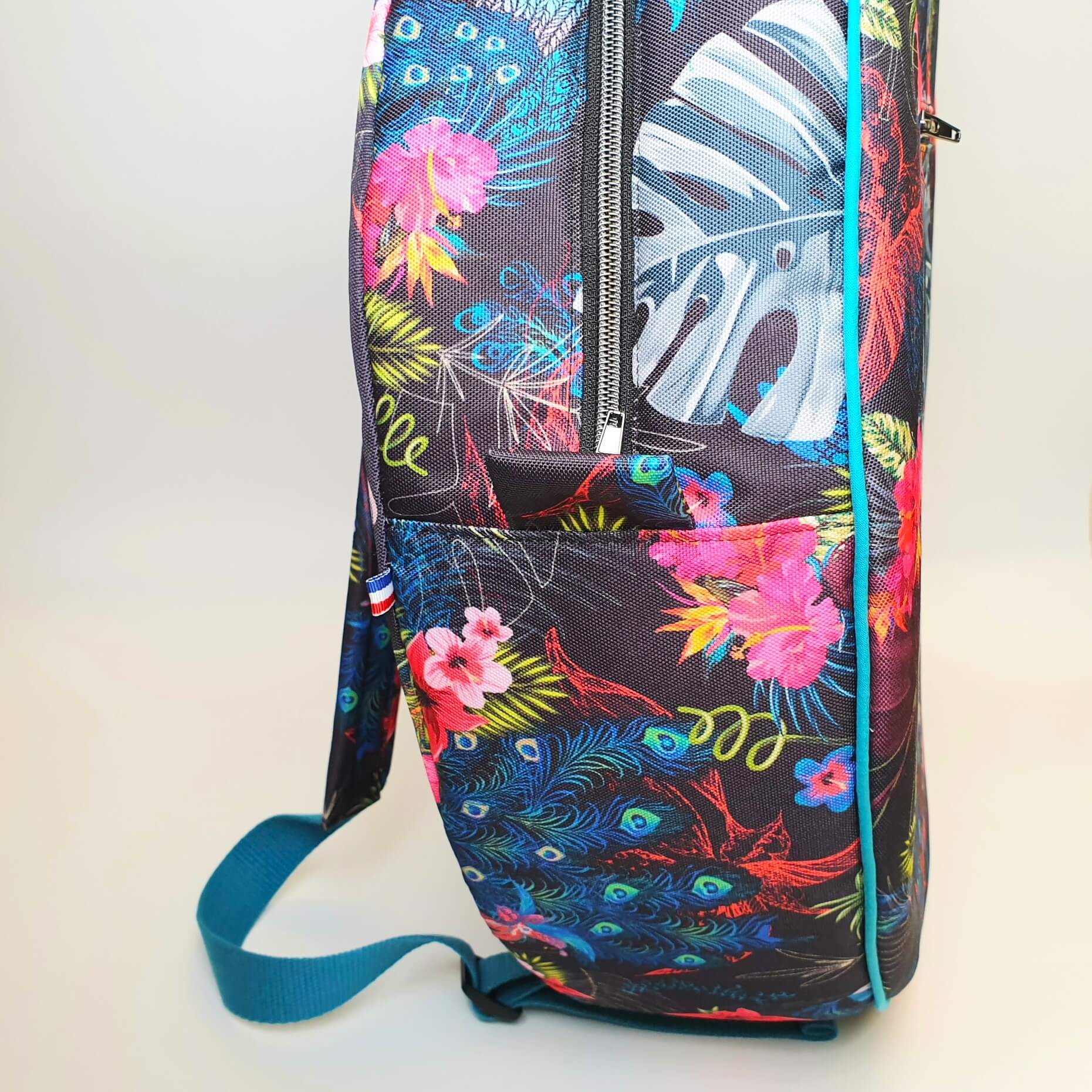 Sac à dos pour tambour chamanique 52cm Lama passepoil