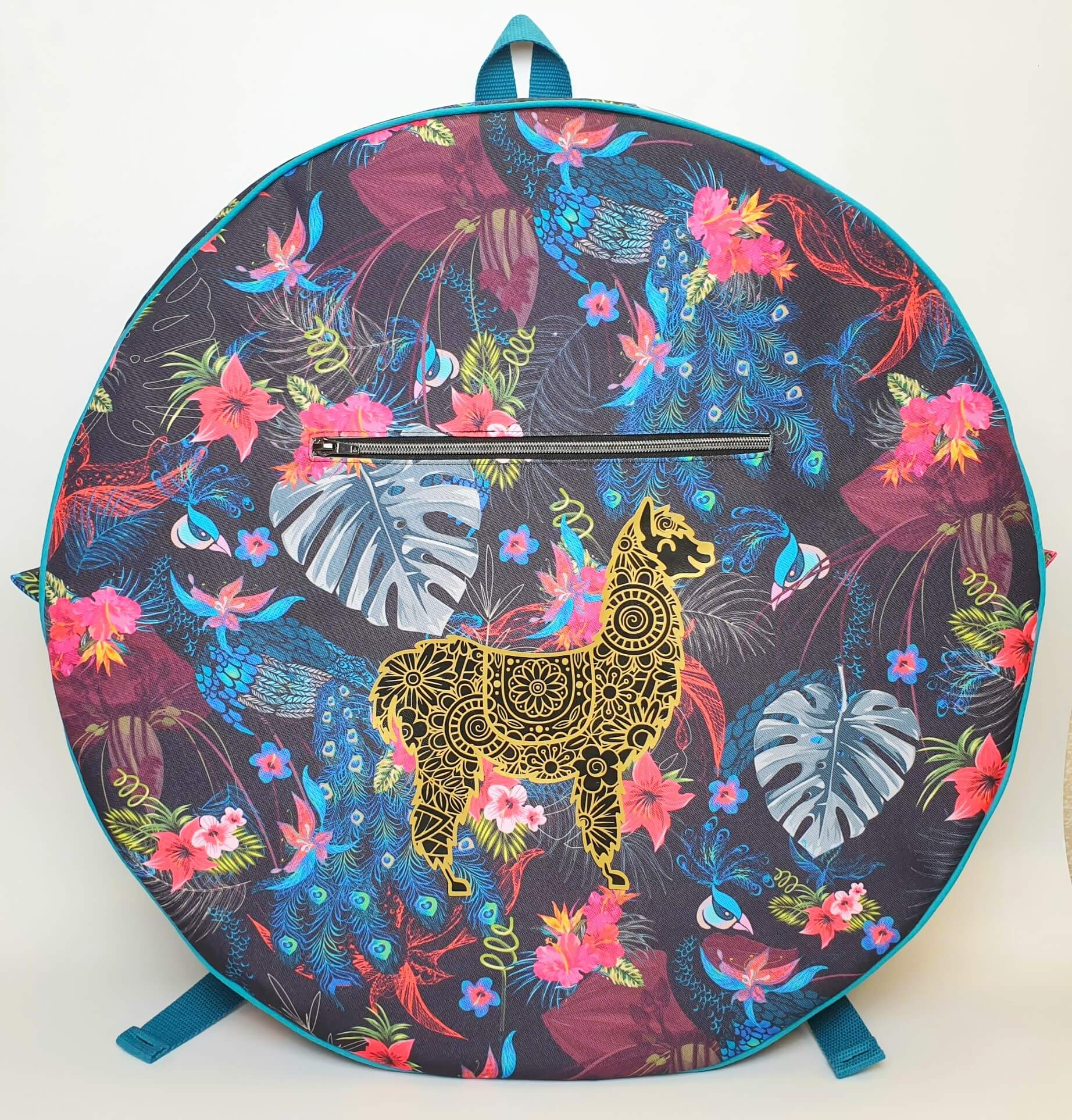Sac à dos pour tambour chamanique 52cm Lama transfert