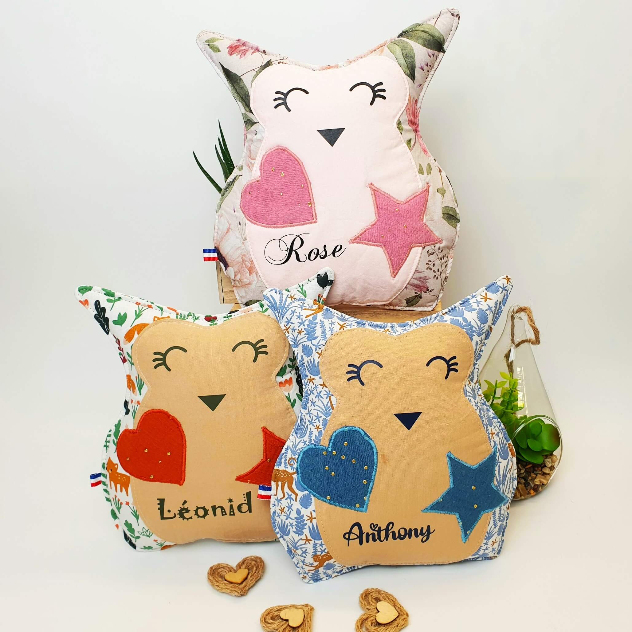 Doudou hibou ensemble bis