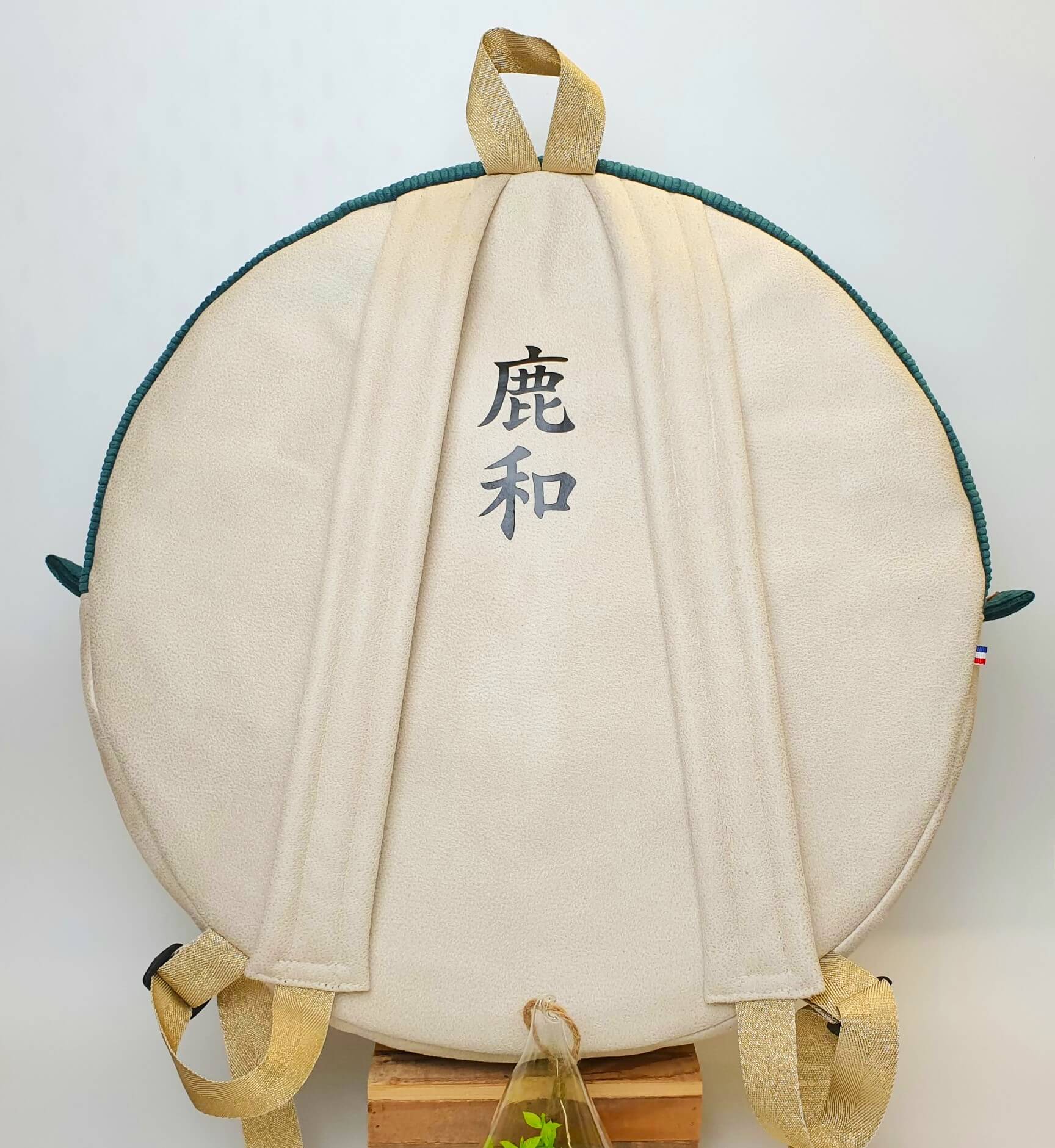 Sac à dos pour tambour chamanique 45 cm suédine + velours dos