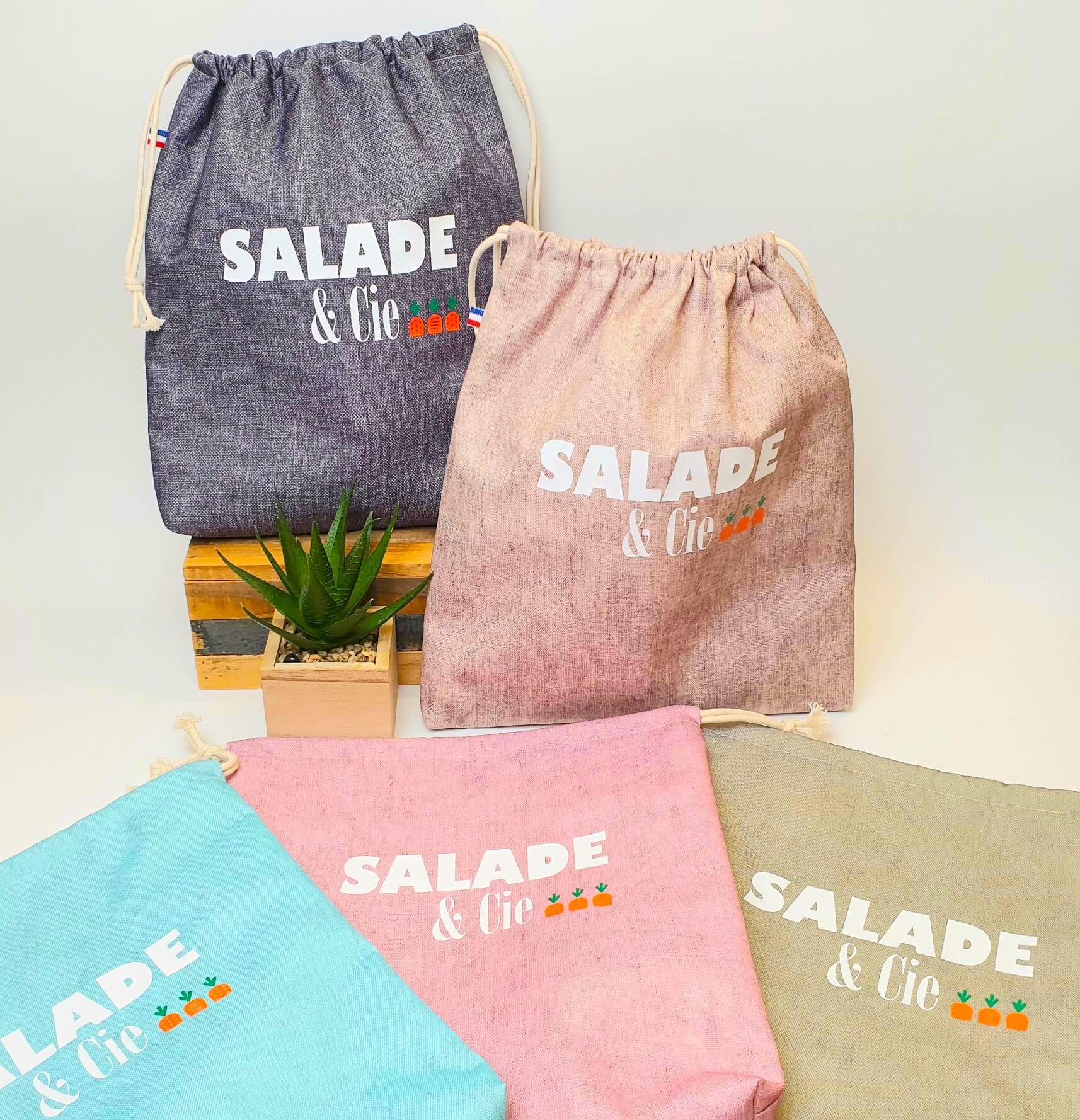 Sac à salade longue conservation ensemble