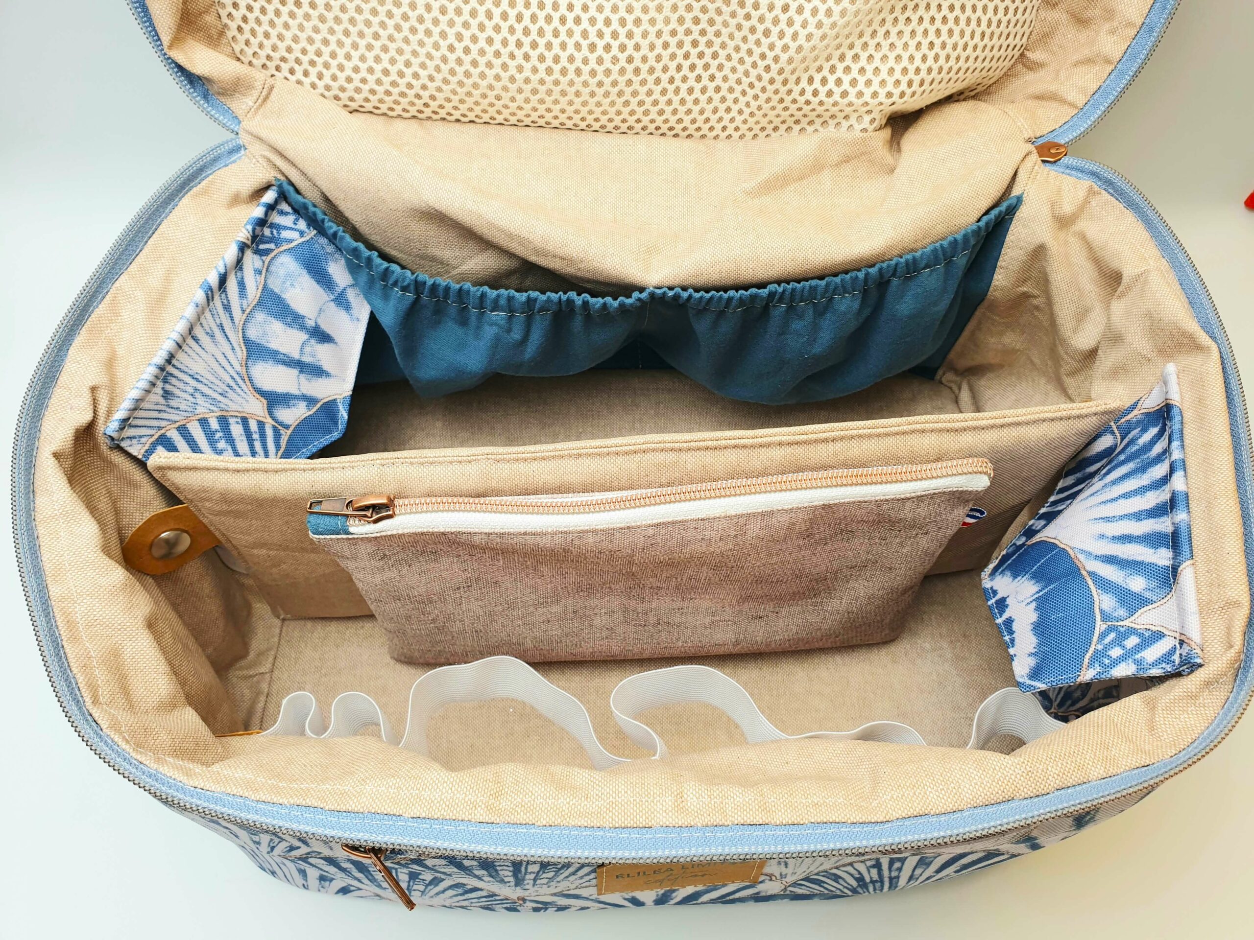 Vanity Familial Coquillage paroi de séparation + trousse