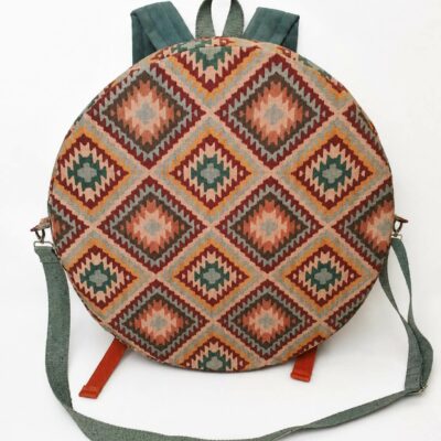 Sac à dos pour tambour chamanique de 40cm à 45cm toile de coton