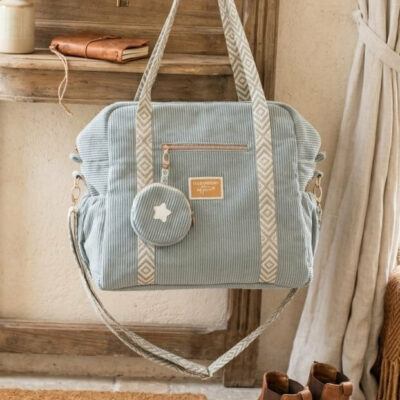 Sac à langer velours suspendu