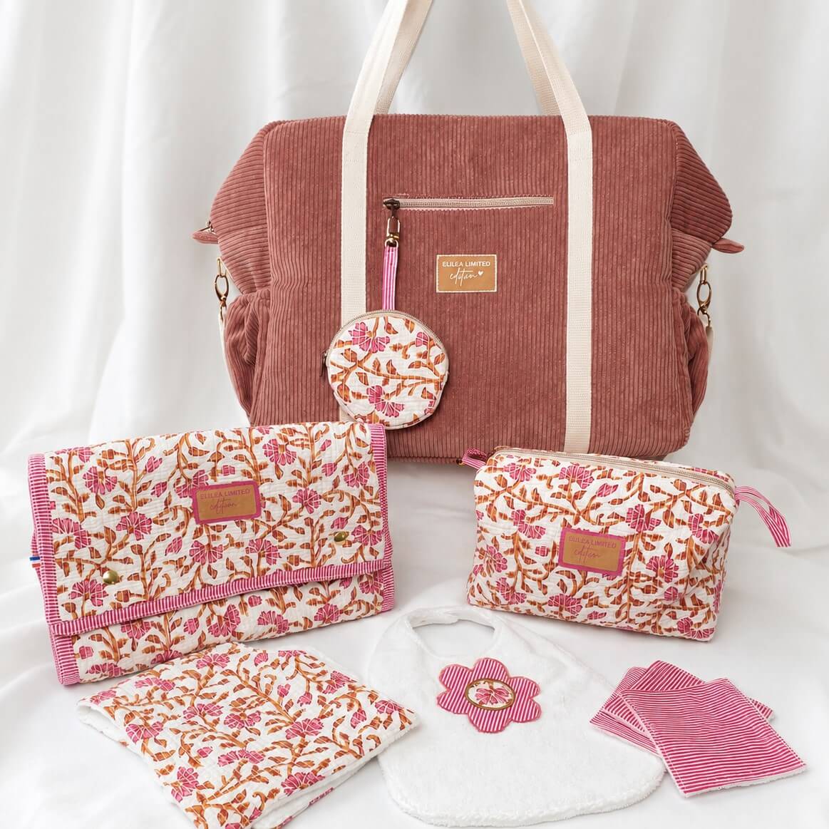 Pack naissance Le grand trousseau velours rose