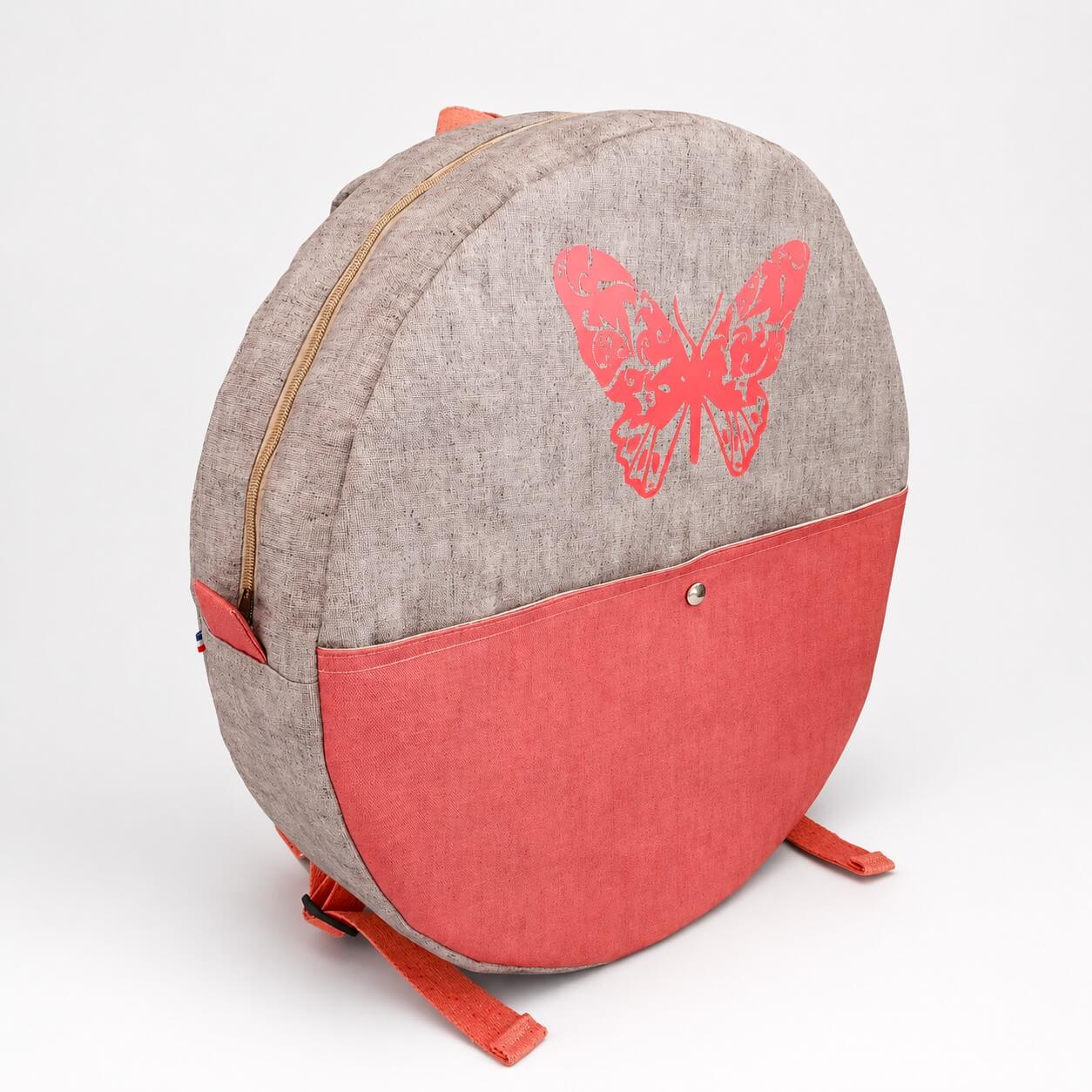 Sac à dos pour tambour chamanique 46cm corail contour