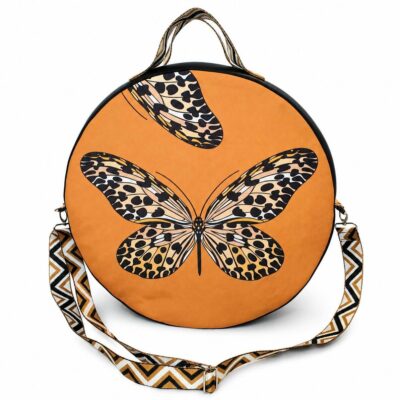 Sac pour tambour chamanique modèle fermé Papillon face